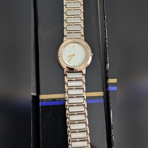 Yves Saint Laurent Gold and Silver Watch‎ Set (His And Her) - Picture 8 of 12